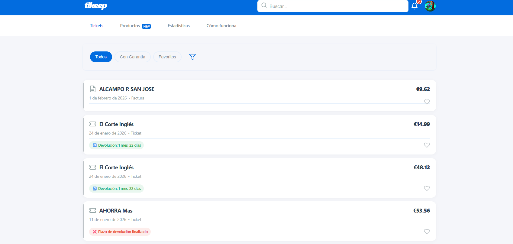 Tikeep Dashboard